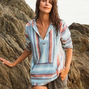 Faherty Baja Poncho Hoodie